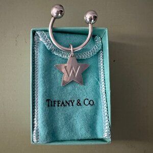Sterling Silver AUTHENTIC Tiffany & Co. Round Tag Key Ring